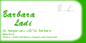 barbara ladi business card